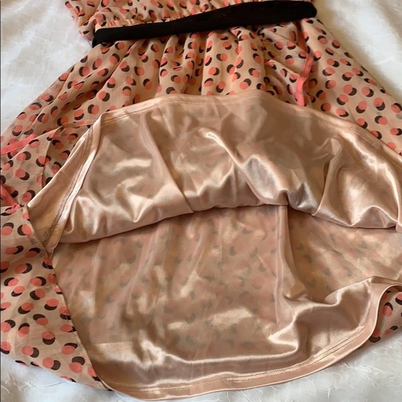 H&M pink polka dot wrap illusion sleeveless ruffle dress, 8 - Picture 6 of 8